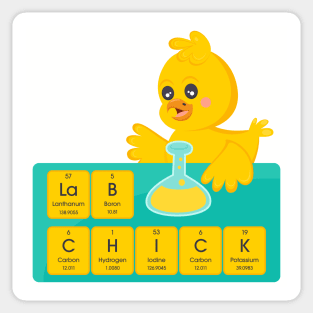 Lab Chick Sticker